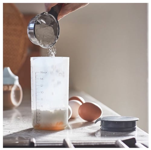 وعاء مع غطاء 500 مل بلاستيك