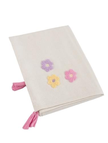 مفرش قماش لون طبيعي مطرز 150*150سم LC WIKIKI