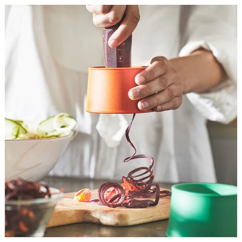 قطاعة خضروات، طقم من 2, برتقالي ساطع/أخضر ساطع