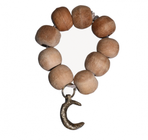 خاتم منديل خشب مع تعليقة هلال