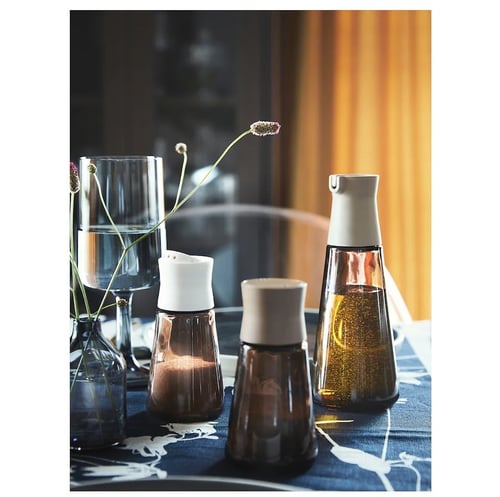 ملّاحة ملح وفلفل, زجاج/بني, 12 سم