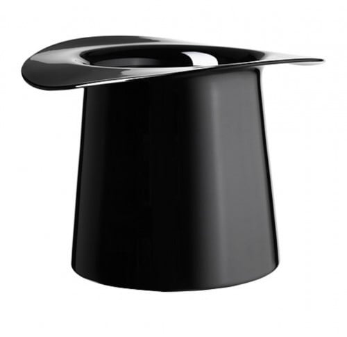 مزهرية زجاج بشكل قبعة