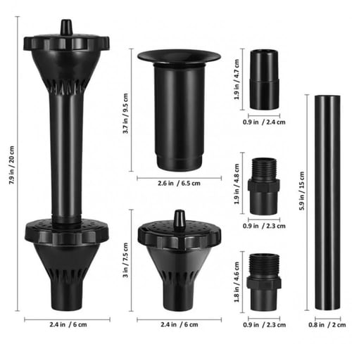 راس نافورة كبير بلاستك بعدة أشكال