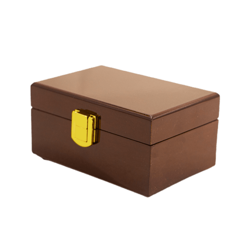 صندوق خشبي بني