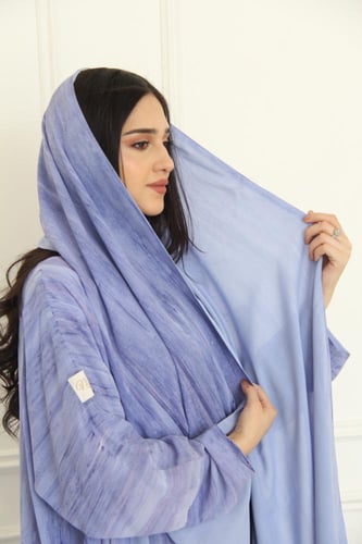 عباية تو فيس بقماش صيفي مبطن