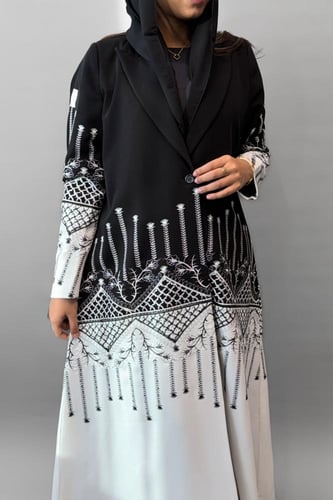 عباية بقماش باربي اندنوسي مبطنه