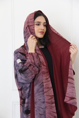 عباية تو فيس بقماش صيفي مبطن