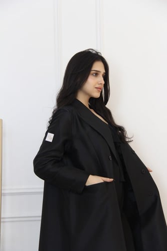 عباية بقماش تفته سلة كوري