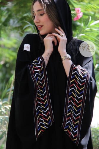 عبايه قماش اندنوسي بشت ايماراتي