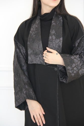 عباية بقماش لمار مع جاكار كوري