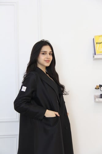 عباية بقماش تفته سلة كوري