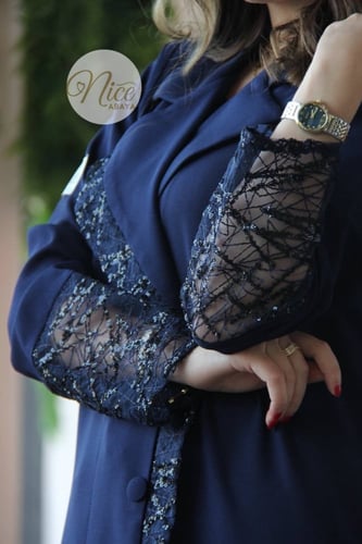 عبايه قماش لمار كحلي