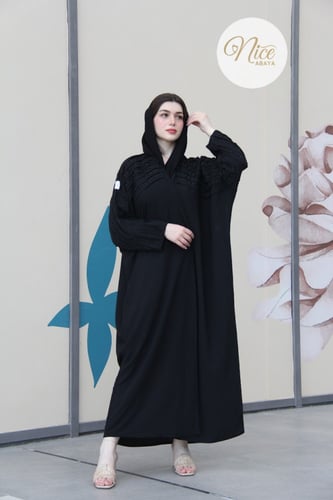 عبايه قماش جاردينا مع شك