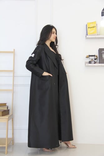 عباية بقماش تفته سلة كوري