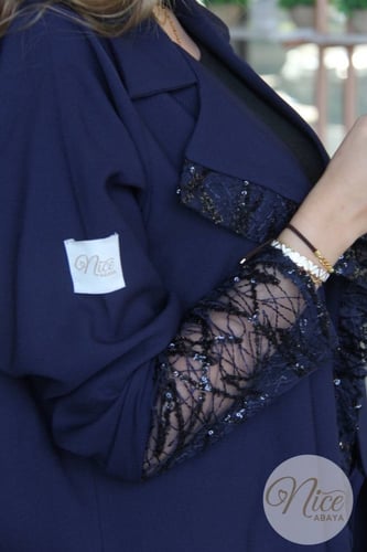 عبايه قماش لمار كحلي