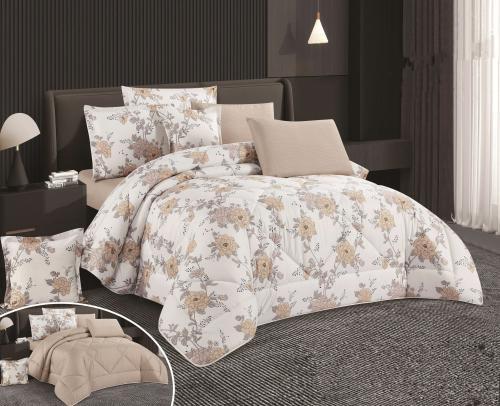 مفرش اليفا نفر نص مشجر وجهين 5قطع