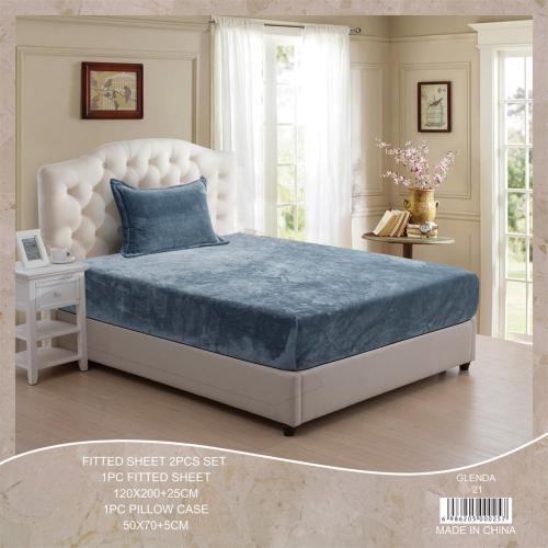 شرشف مخمل نفر نص 120*200سم 2قطع