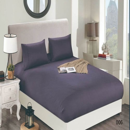 شرشف نفرين 3 قطع بنفسجي