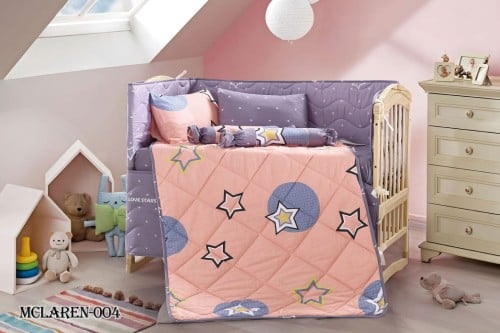 مفرش مواليد أطفال قطن 100%8 قطع