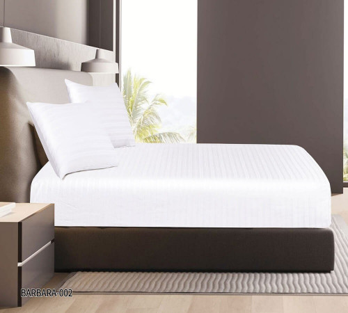 شرشف بربرانفرين قطن100 %3قطع ابيض