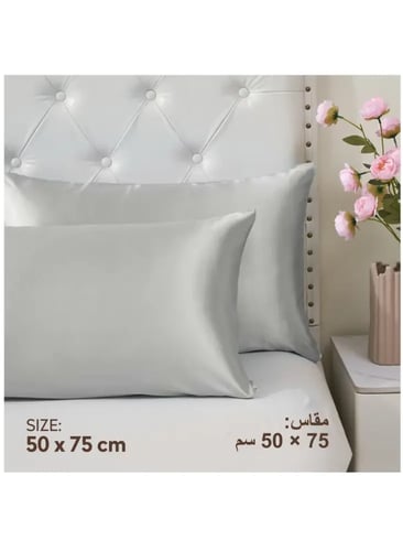 كيس مخده ستان ناعم 2قطع