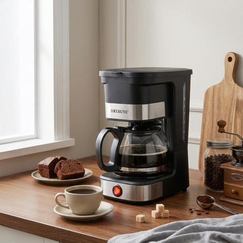 ريبون آلة قهوة امريكانو مقطرة 0.75 لتر تشغيل سهل و...