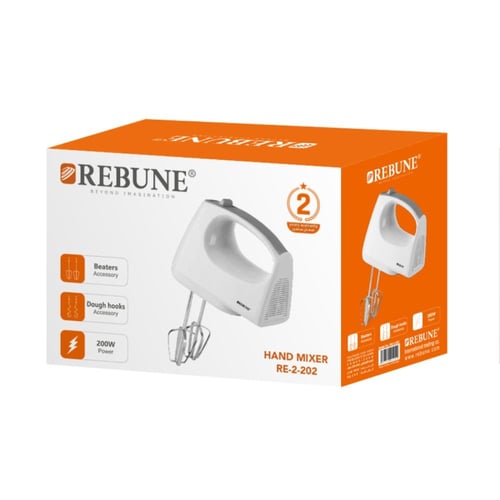 ريبون مضرب خفق كهربائي 200 واط أبيض