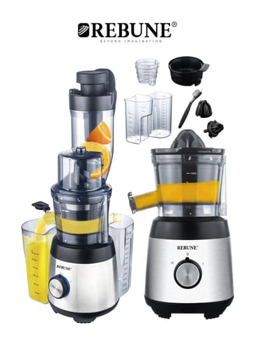 ريبون 3 في 1 عصارة فواكه وصانعة آيسكريم 300 واط 60...