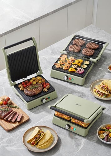 ريبون شواية كهربائية كونتاكت جريل وجهين 2000 واط،...