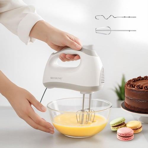 ريبون مضرب خفق كهربائي 200 واط بزر تيربو أبيض