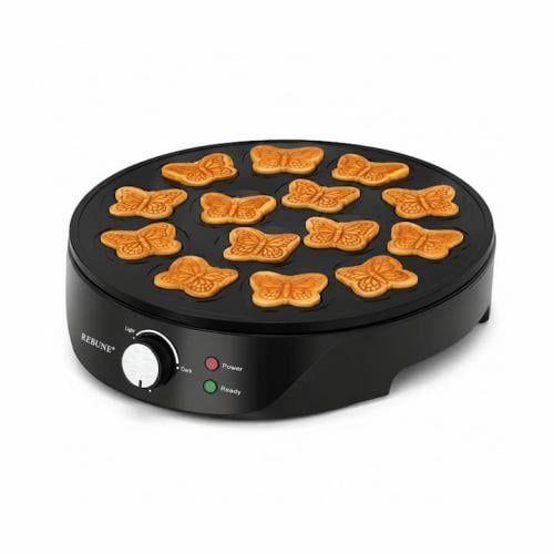 ريبون صانعة بان كيك الفراشة 1200 واط- أسود - RE-5-...