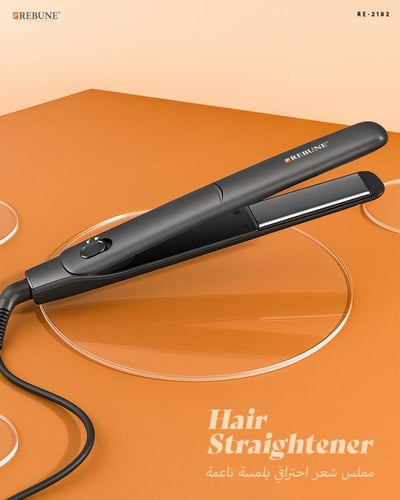 ريبون مملس شعر سيراميك احترافي 33 واط بمقبض قابل ل...