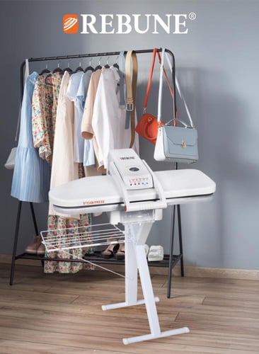 كاوية بخار كبس مع حامل ملابس مقاس 38 انش - 2000 وا...