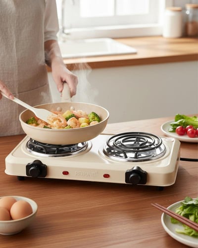 ريبون موقد سلك كهربائي مزدوج 2000 واط