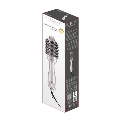 ريبون استشوار شعر 3 مستويات حرارة - 1300 واط - فضي...