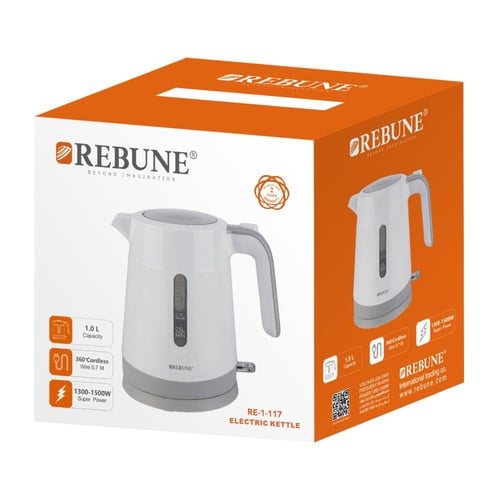 ريبون غلاية ماء كهربائية 1 لتر 1500 واط RE-1-117
