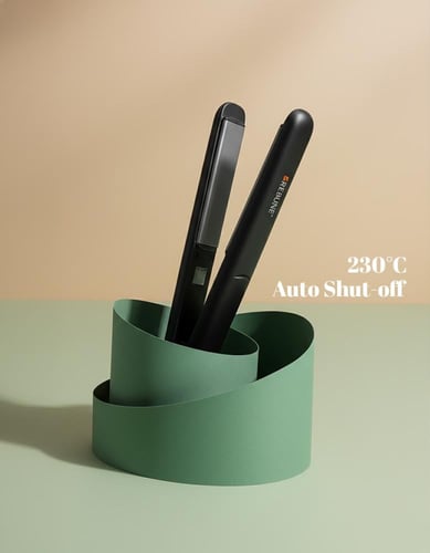 ريبون مملس شعر سيراميك احترافي 33 واط بمقبض قابل ل...