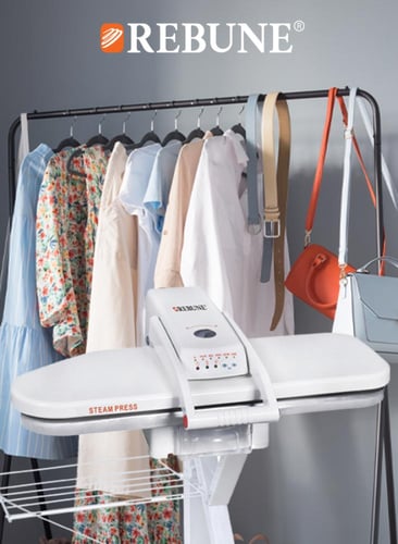 كاوية بخار كبس مع حامل ملابس مقاس 38 انش - 2000 وا...