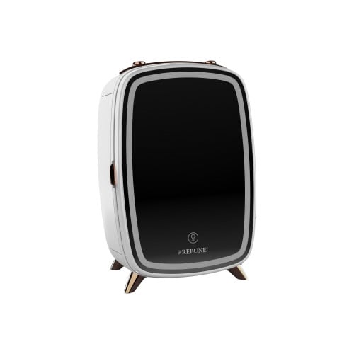 ريبون ثلاجة مستحضرات تجميل 6 لتر مع مرآة - إضاءة ل...