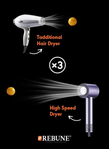 ريبون مجفف شعر ايوني 1600 واط - 4 درجات حرارة - بن...