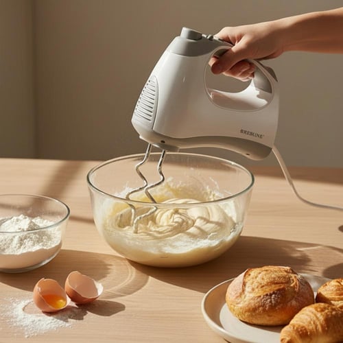 ريبون مضرب خفق كهربائي 200 واط بزر تيربو أبيض