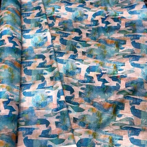Linen printed width 58