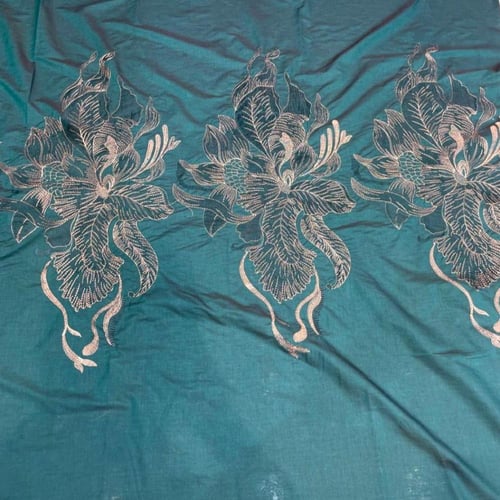 قطن لينن مطرز عرض 58