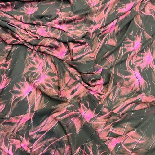 Indian chiffon floral with sequins width 44