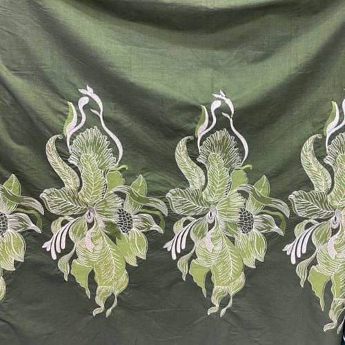 قطن لينن مطرز عرض 58