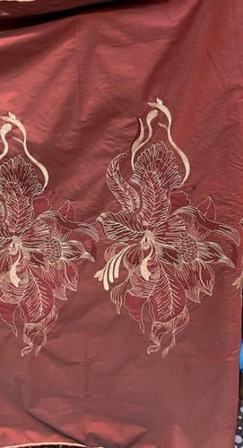 قطن لينن مطرز عرض 58