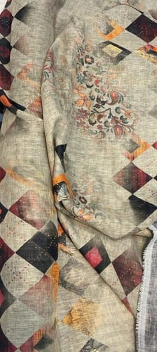 لينن مشجر دبل عرض 58