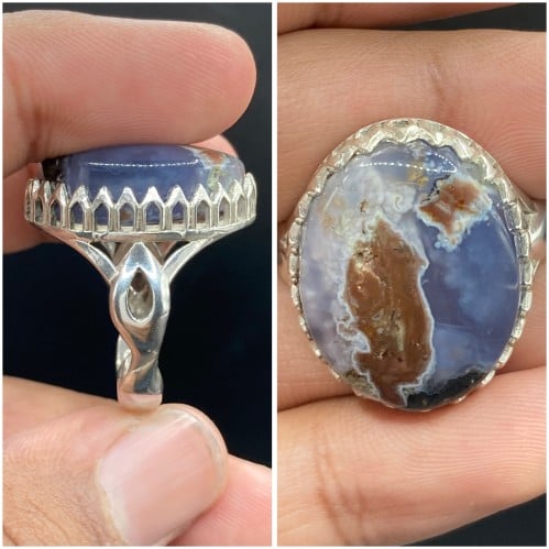 خاتم عقيق يماني خرائطي