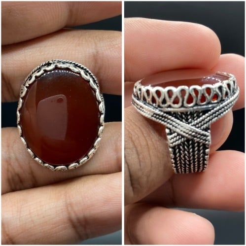 خاتم عقيق يماني رماني