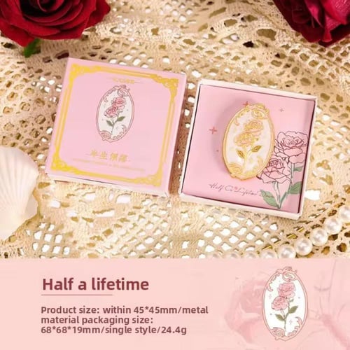 مشبك كتاب معدني بطابع زهور بعدة الوان